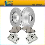 PMT2018 Front Brake Rotors Ceramic Pads Calipers For Jeep Liberty 2002-2007. Fixed Price $183.65.