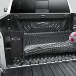 Gm 84050683 2019-2026 Silverado Horizontal Bed Cargo Net Black W/ Bowtie Logo Oe. Fixed Price $89.98.