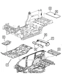 Genuine Mopar Storage Bin Lid Latch ZD29XXXAB. Fixed Price $48.30.