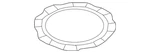 Genuine Audi Pump Lock Ring 4H0-131-975. Fixed Price $51.24.