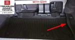 New Oem Toyota Sienna 2021 & Up Models With Spare Tire All Weather Cargo Tray. Fixed Price $119.99.