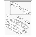 Genuine Ford Panel Assembly Rear Package Tray DP5Z-5446668-DF. Fixed Price $312.13.