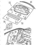 Genuine Mopar Rear Seat Back Attach Upper Shelf Left 5065141AF. Fixed Price $30.83.
