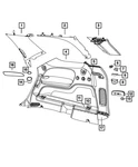 Genuine Mopar Loop Cover 1TK05BD3AB. Fixed Price $5.06.