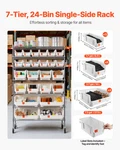 7-TIER Rolling Storage Rack 24 Steel Wire Shelving W/ Wheels. Fixed Price $328.99.