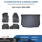 Floor Mats & Trunk Cargo Liner Ford Fiesta 2018-2025 3D Tpe Full Set. Fixed Price $149.90.