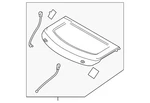 Genuine Mazda Luggage Cover BCKD-68-310D-02. Fixed Price $207.49.