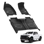 Lasfit Floor Mats For Chevy Silverado 1500/GMC Sierra 2019-2026 All Weather. Fixed Price $149.99.