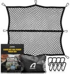 Cargo Net For Pickup Truck Bed - Stretchable 4'X4' To Single Layer, Black. Fixed Price $37.99.