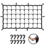 Mockins Black Heavy Duty 20" X 36" Bungee Cargo Net Stretches To 42" 74". Fixed Price $16.99.