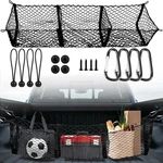 3 Pocket Truck Bed Cargo Net, Universal Mesh Storage 51.1 X 11.8, Black. Fixed Price $24.90.