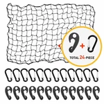3'X4' Bungee Cargo Net Expands To 6'X8' Super Duty W/ 24 Hooks- Free Shipping. Fixed Price $25.07.