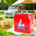 Yakimoto 14QT Portable Car Cooler,retro Red Metal Auto Parts Chest -nice/new. Fixed Price $149.99.