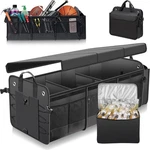 Car Trunk Organizer With Lid & Removable Leakproof Cooler Bag Foldable. Fixed Price $81.20.