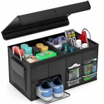 Clesoo Car Trunk Organizer With Lid - Collapsible Multi Compartment. Fixed Price $99.44.