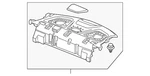 Genuine Honda Tray Rear *NH167L* (graphite Black) 84505-TE0-A01ZA. Fixed Price $106.05.