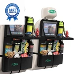 Plzpik Car Backseat Organizer With Tablet 2PACK Food Tray, Black. Fixed Price $48.99.
