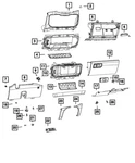Genuine Mopar Console Mat 68462988AA. Fixed Price $15.81.