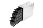 Dee Zee DZ95DA Aluminum Wheel Well Tool Box W/ Drawers. Fixed Price $282.08.