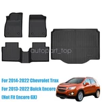 3D Floor Mats Trunk Cargo Liners Tpe For 2013-2022 Chevy Trax & Buick Encore 4X. Fixed Price $123.49.