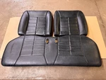 87-93 Ford Mustang Black Leather Rear Seats Hatchback Vinyl Cargo Oem. Fixed Price $450.00.