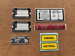 Mercedes Wagon W460 Info Plate Set. Fixed Price $67.17.