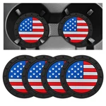 Zndaw 4 Pcs Car Cup Holder Coasters, 2.75 Inch Universal Non-slip Colorful. Fixed Price $11.32.
