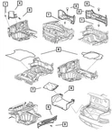 Genuine Mopar Storage Net Kit 4787493AB. Fixed Price $13.42.