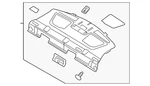 Genuine Ford Panel Assembly Rear Package Tray BH6Z-5446668-AB. Fixed Price $152.63.