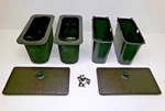 13-18 19-25 Dodge Ram Rear Floor Storage Bin Compartment Set Pair Brown. Fixed Price $279.99.