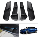 4-PC Car Door Tray Organizer Set For 2020-2026 Tesla Model Black Tpe. Fixed Price $34.99.