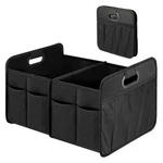 Simple Deluxe Car Trunk Organizer, 2 Compartments 1 Pack, Black New. Fixed Price $23.99.