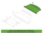 2024-2026 Hyundai Santa Fe Cargo Screen Cover R6F15-AU000 New Genuine Oem. Fixed Price $100.00.