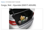 Rear Trunk Envelope Style Cargo Net For Hyundai Sonata Hybrid&phev 2015-2019 New. Fixed Price $19.99.
