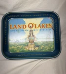 Vintage Land Lakes Sweet Cream Butter Tin Tray Rolling 13 Advertising. Fixed Price $16.99.