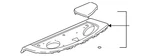 Genuine Toyota Package Tray Trim 64330-52110-E0. Fixed Price $88.00.