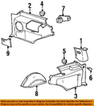 Gm Oem 00-06 Bravada Quarter Panel Interior Trim-cargo Net Retainer 15729338. Fixed Price $5.50.