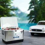 Yakimoto 54QT Portable Car Ice Chest,auto Parts Cooler,for Travel Outdoor. Fixed Price $249.99.