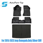 Floor Mats / Trunk Cargo Liner For 2015-2023 Jeep Renegade Tpe 3D Model Black. Fixed Price $107.49.