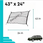 43" X 24" Floor Trunk Cargo Net For Jeep Compass (2007-2022) Luggage Holder. Fixed Price $16.50.