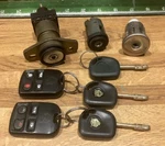 99-02 Jaguar S-type X202 Ignition Door Trunk Tumbler Lock & 3 Keys Genuine Set. Fixed Price $205.00.
