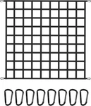 The First Flat Bungee Cargo Net For Pickup Truck Bed, X 4', Black. Fixed Price $58.94.