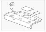 Genuine Gm 2008-2013 Cadillac Cts Base V Ebony Rear Window Panel Trim 20960724. Fixed Price $140.12.