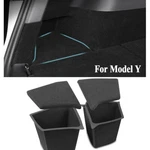 2X Trunk Cargo Side Storage Organizer Bins Pocket Box W/ Cover For Tesla Model Y. Fixed Price $49.44.