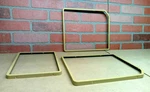 Corvette 1968-1979 Early Rear Storage Compartment Door Frames Reproductions. Fixed Price $32.00.