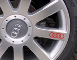 Audi Wheel Sticker Decal Kit Door Handle Mirror A4 A6 A8 RS4 Quattro Springs. Fixed Price $9.99.