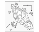 Genuine Ford Window Motor And Regulator Assembly LJ6Z-00817-A. Fixed Price $13.47.