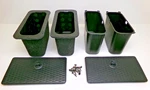 13-18 19-25 Dodge Ram Rear Floor Storage Bin Compartment Set Pair Charcoal. Fixed Price $289.99.