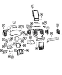 Genuine Mopar Console Mat 6MB16TX7AA. Fixed Price $12.69.