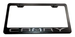3D Camry Toyota Emblem Stainless Steel Black License Plate Frame W/ Caps. Fixed Price $17.95.